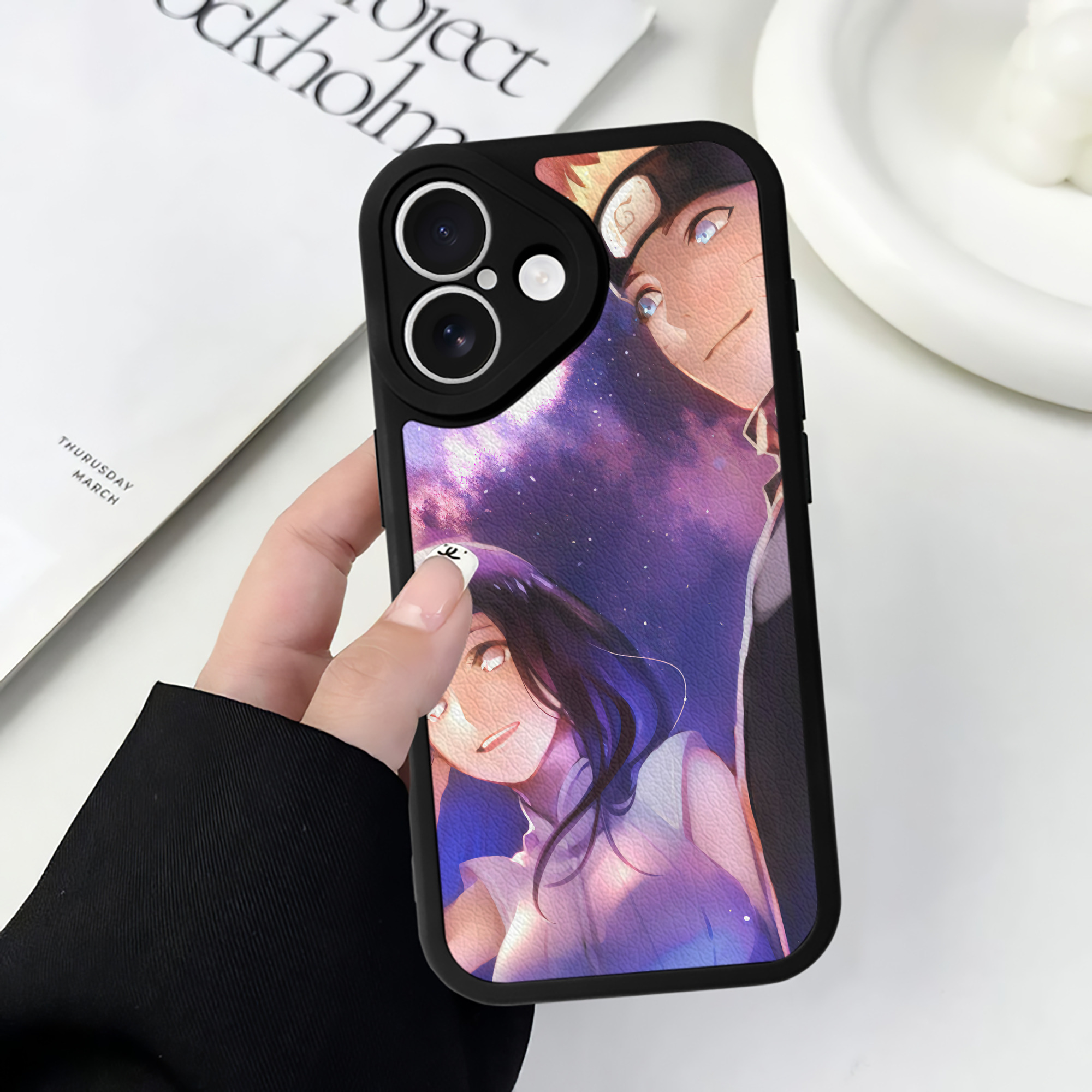 （画像用） NARUTO -ナルト- NARUTO -ナルト- 疾風伝 【iPhone 16シリーズ対応】シリコンスマホケース（レザー調） 材質：シリコン